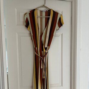 &OtherStories striped wrap dress, size 10